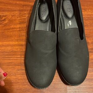 Me Too Black Slip-On Shoes
